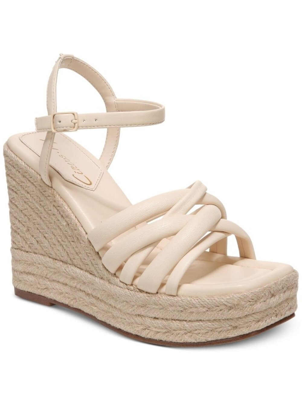 Circus NY Womens Irene Espadrille Platform Wedge Sandal VANILLA Bean Size 8M NWB